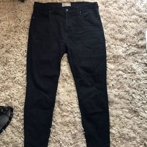 Everlane Authentic High-Rise Black Skinny Jeans size 32